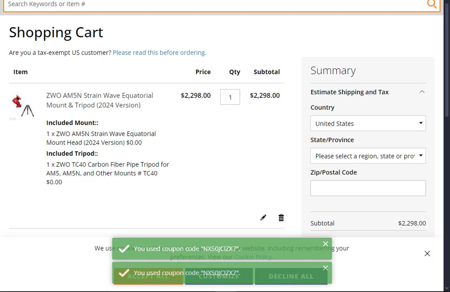 how to use Agena Astro coupons