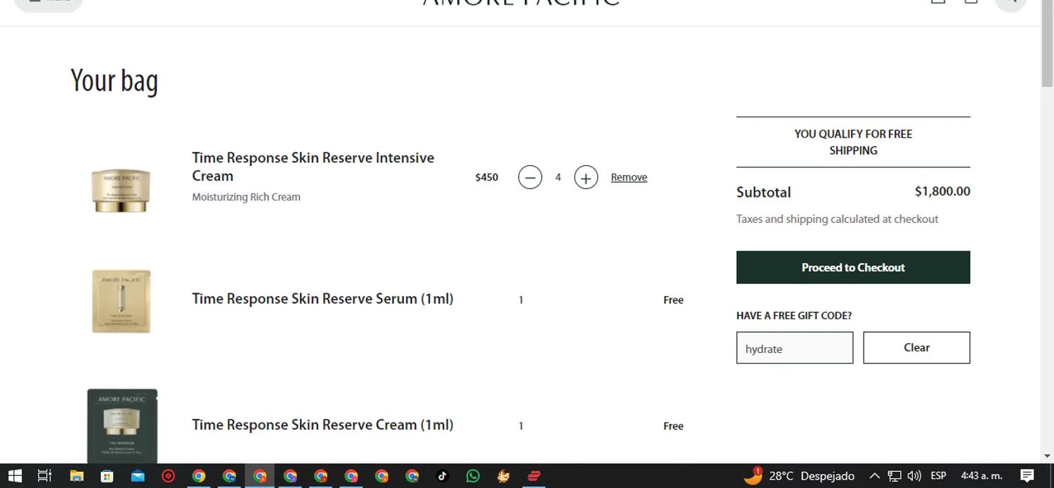 how to use AMOREPACIFIC coupons