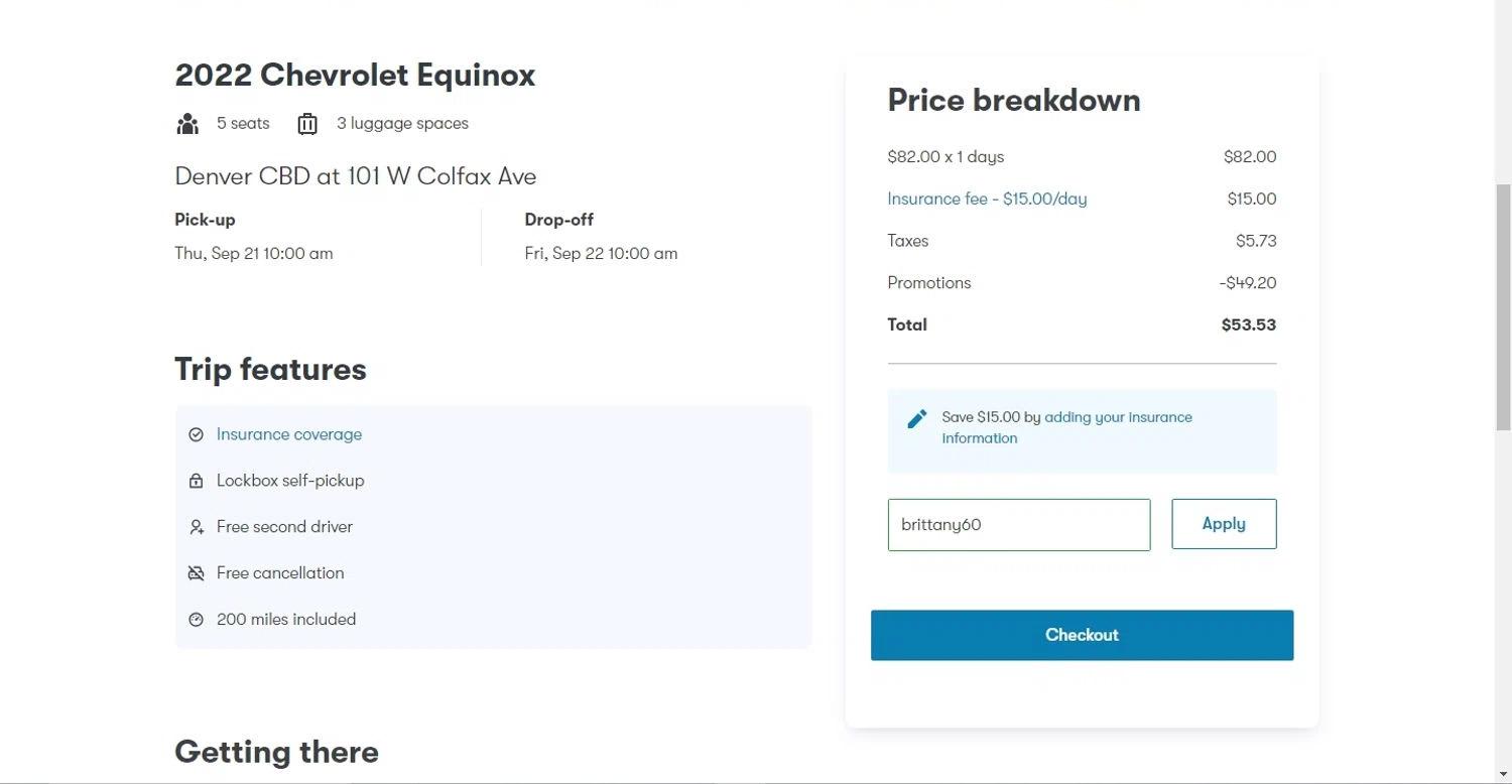 how to use Avail Car Sharing coupons