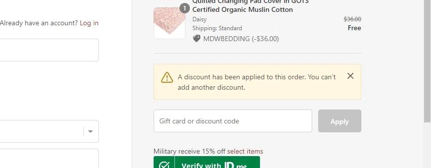 where to use Babyletto promo code box