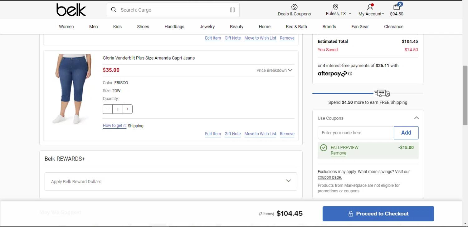 how to use Belk coupons