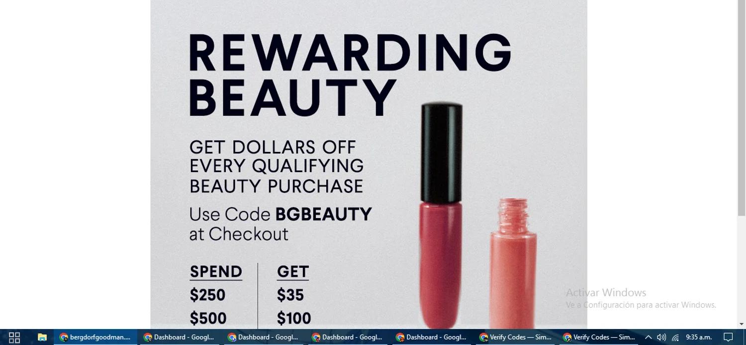 where to use Bergdorf Goodman promo code box