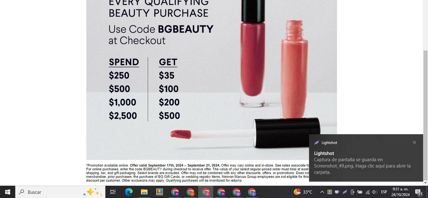 how to use Bergdorf Goodman coupons