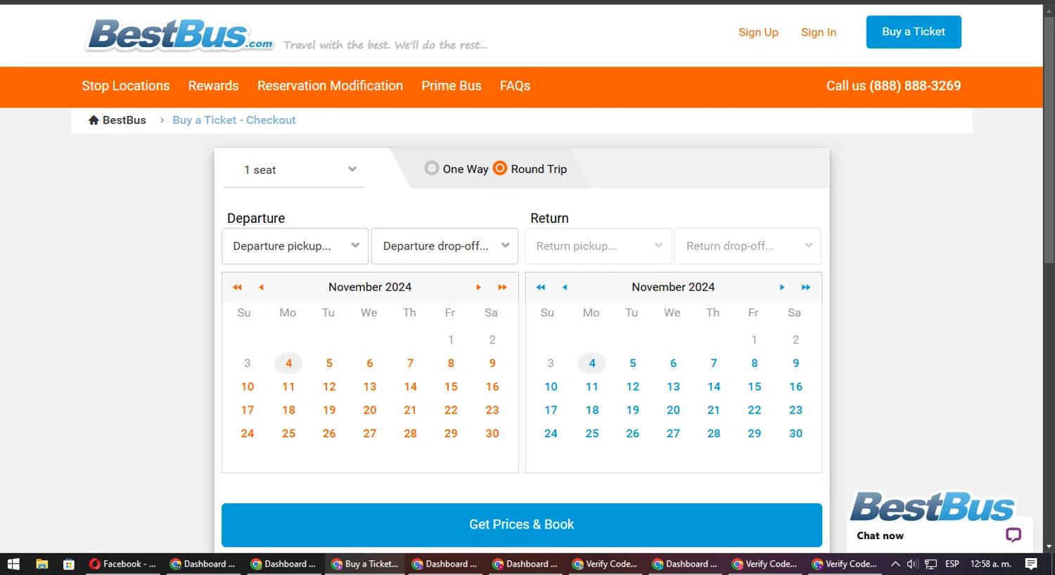 where to use Best Bus promo code box