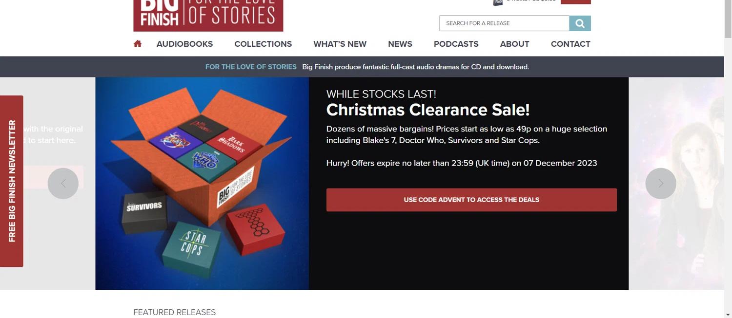 how to use Big Finish coupons