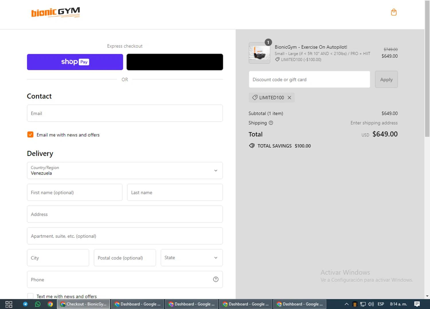 how to use BionicGym coupons