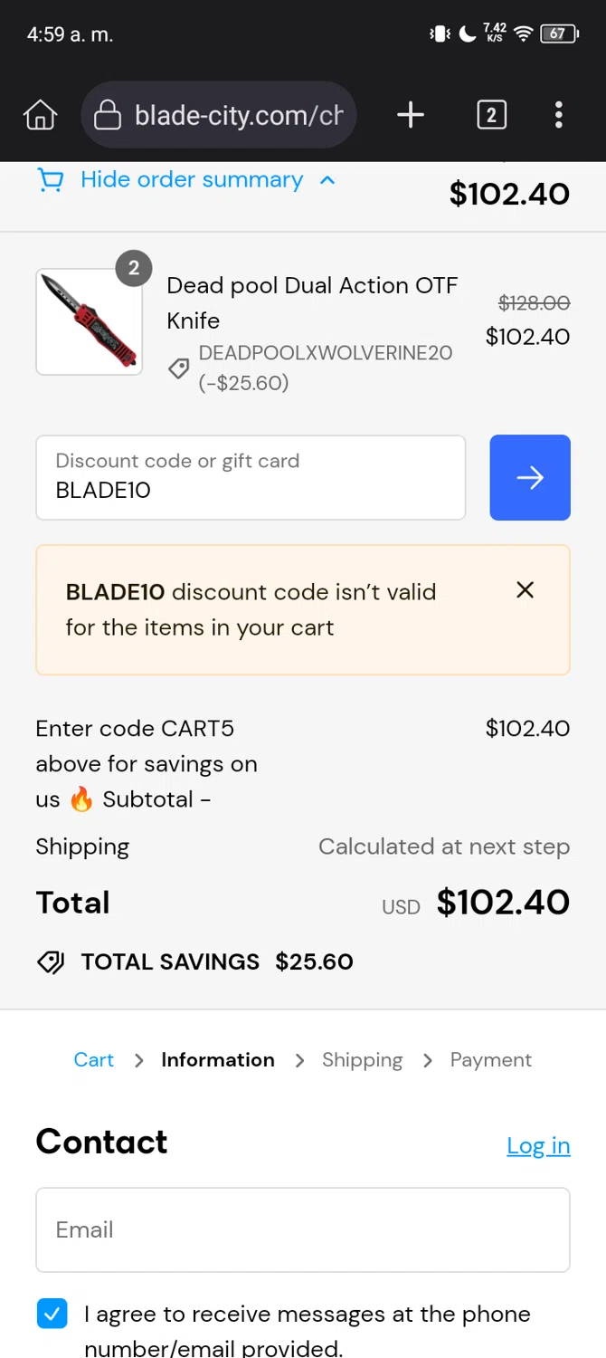 how to use Blade City coupons