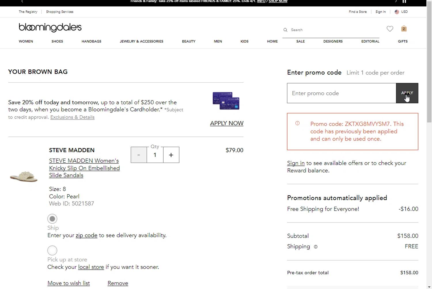 how to use Bloomingdale's coupons