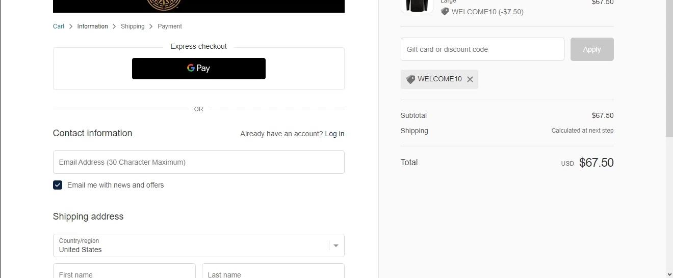 where to use Blue Mountain promo code box