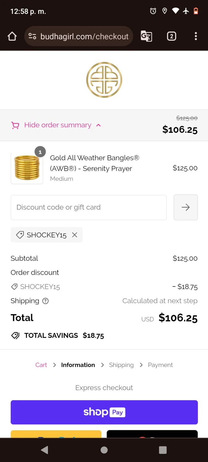 how to use BuDhaGirl coupons