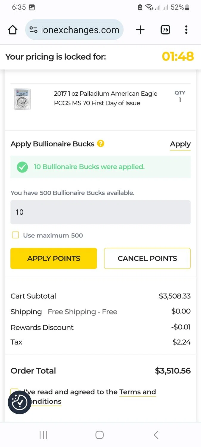 how to use Bullion Exchanges coupons