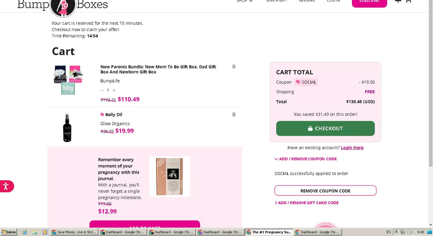where to use Bump Boxes promo code box