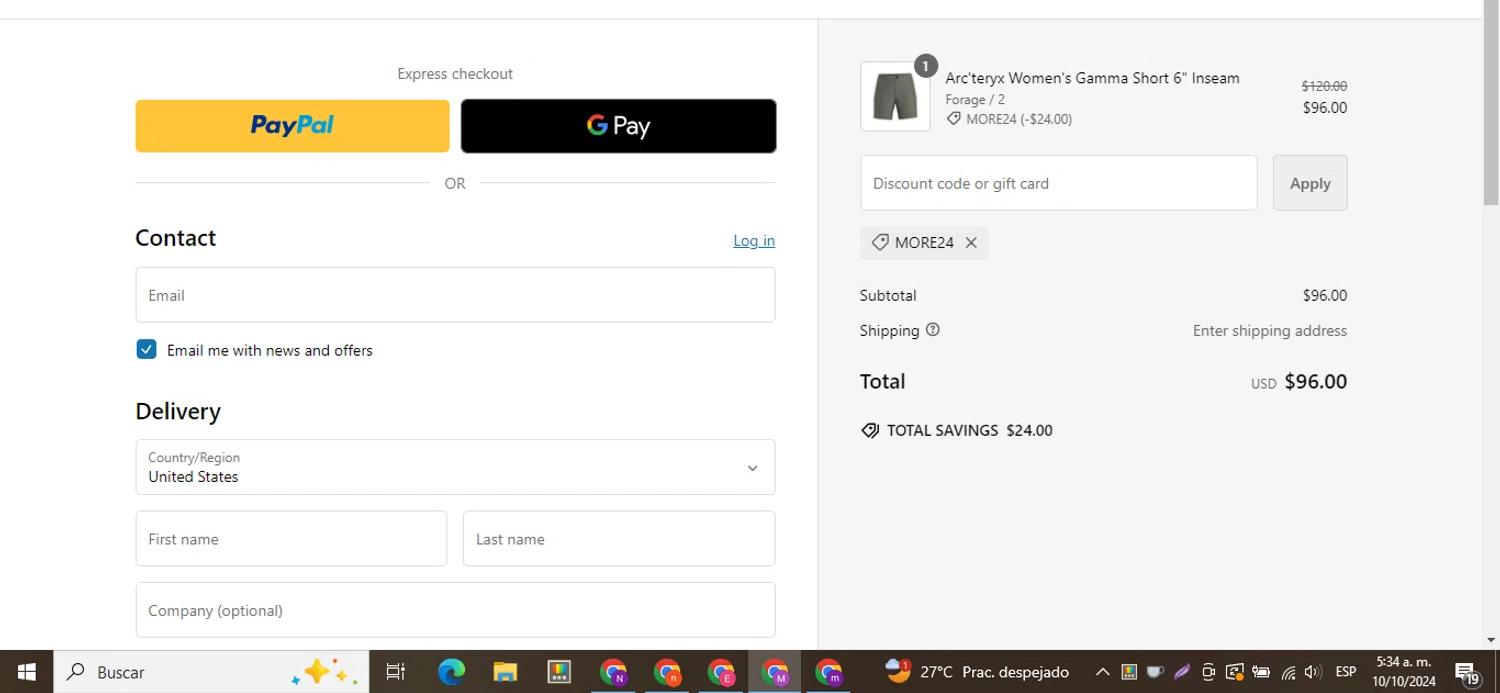 where to use Campmor promo code box