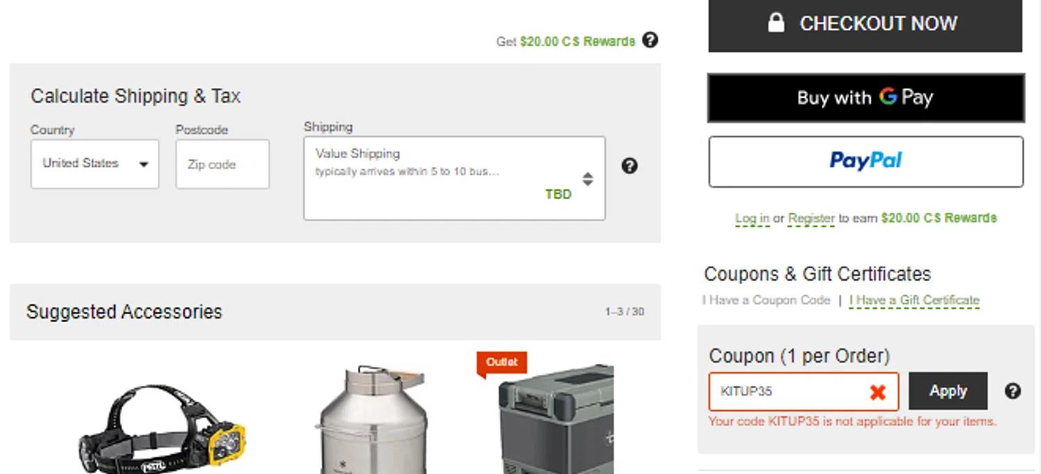 how to use CampSaver coupons