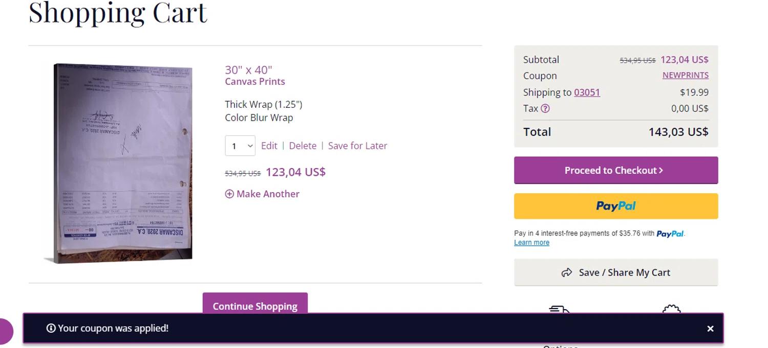 how to use Canvas On Demand coupons
