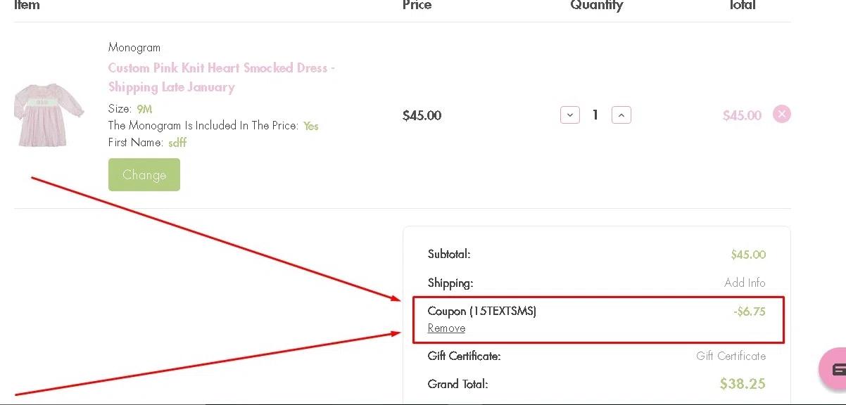 where to use Cecil And Lou promo code box