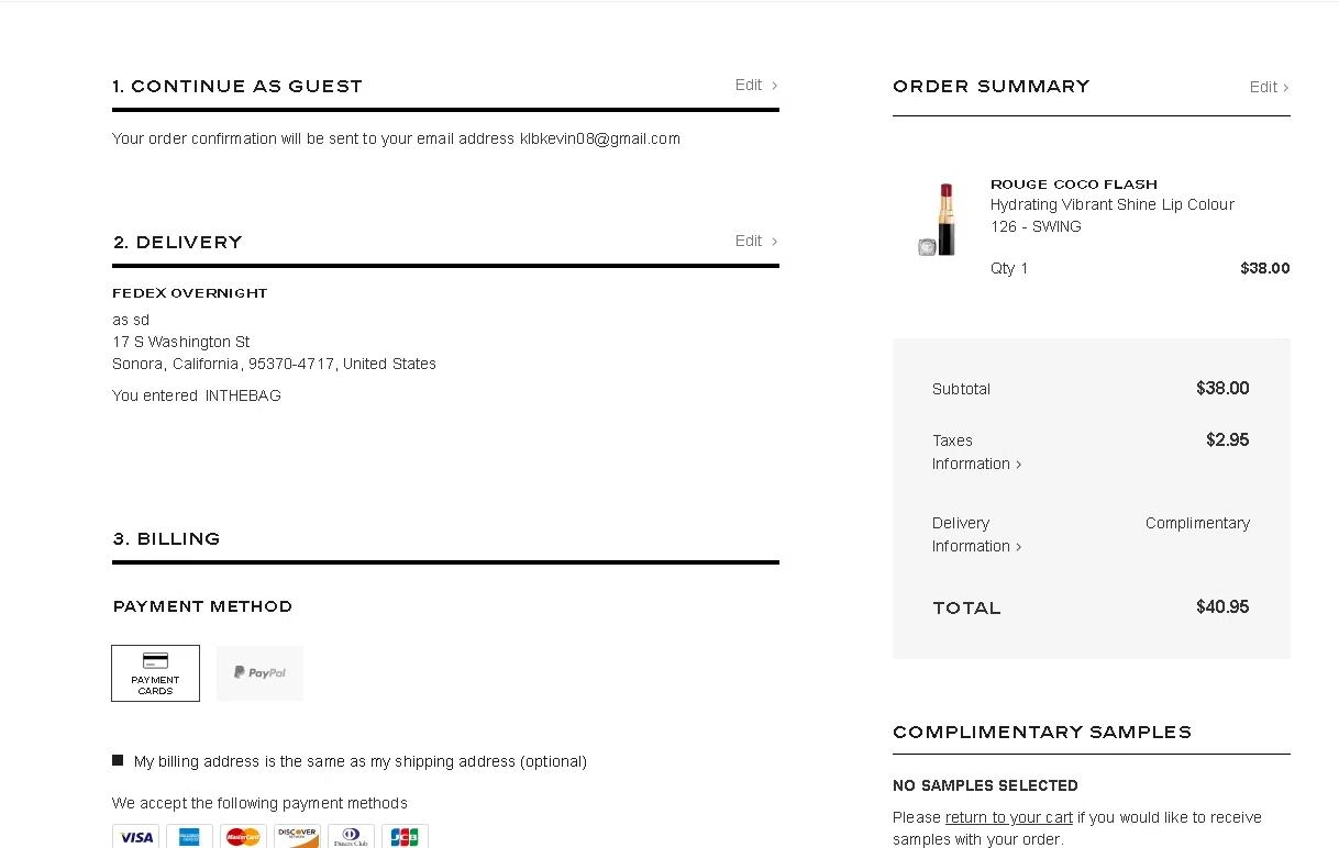 how to use Chanel coupons