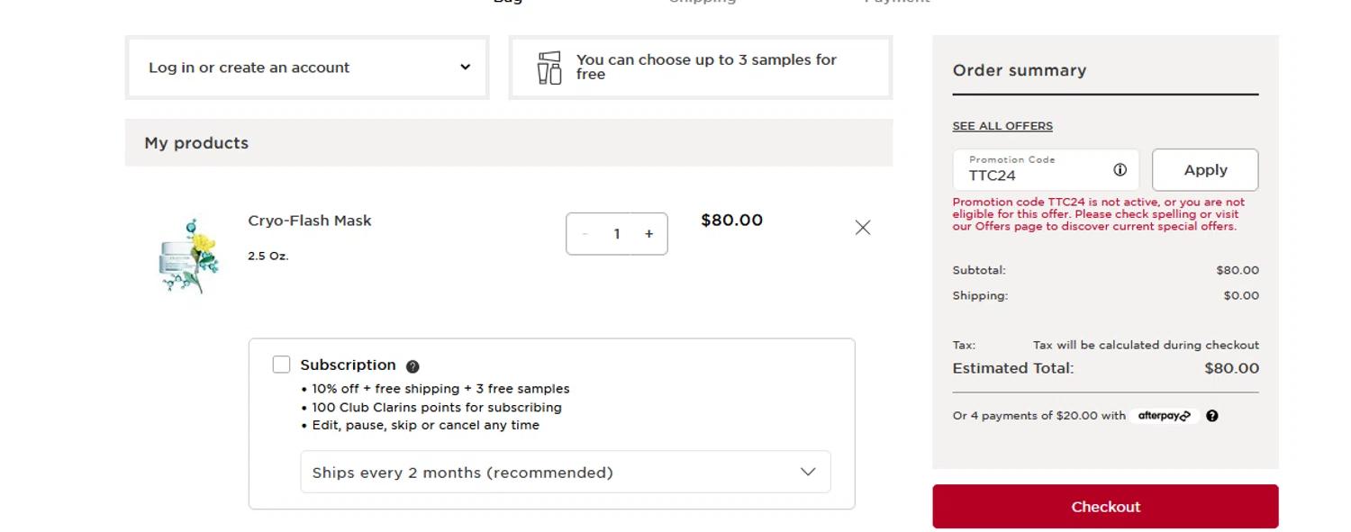 how to use Clarins coupons