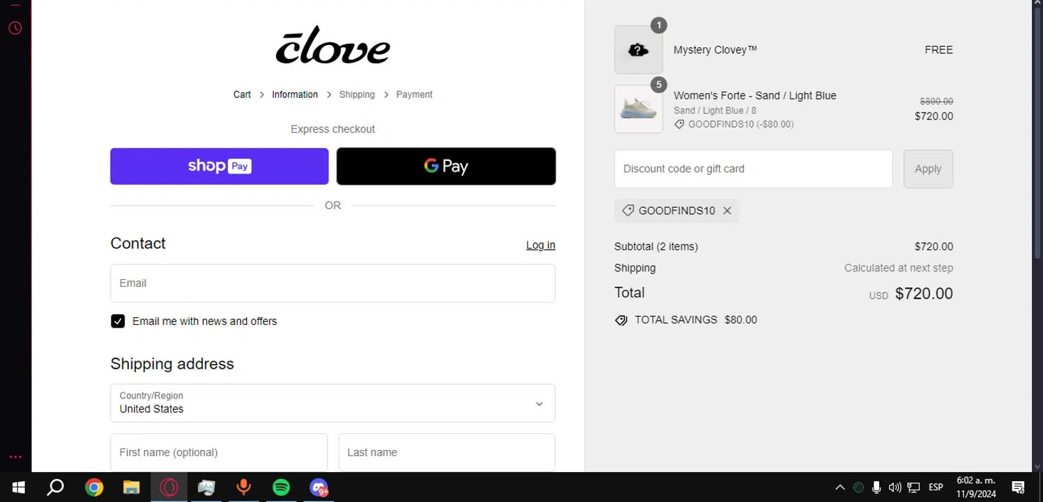 how to use Go Clove coupons