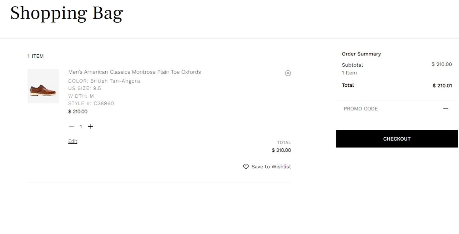 where to use Cole Haan promo code box
