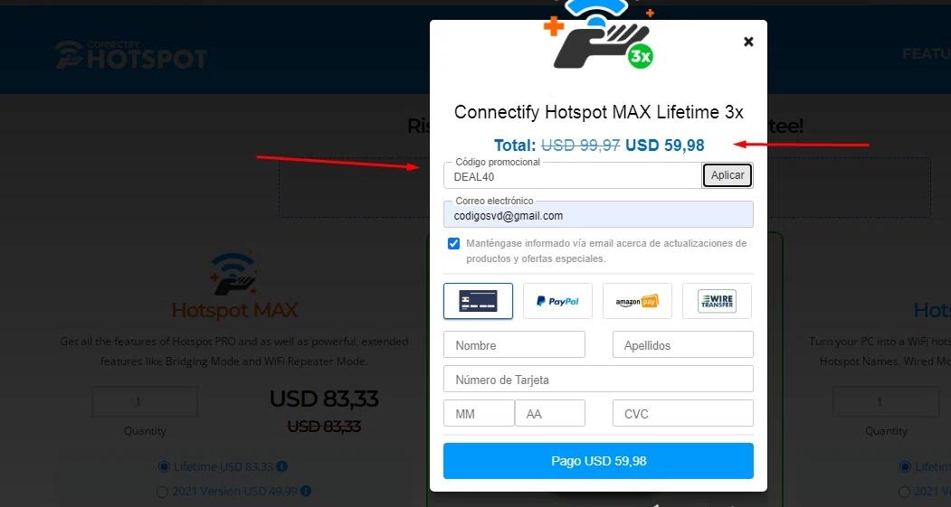 how to use Connectify coupons