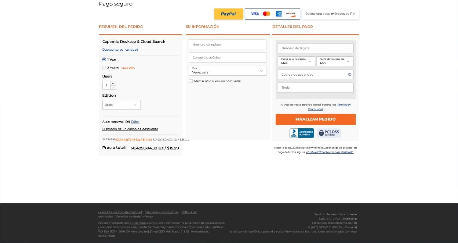 where to use Copernic promo code box