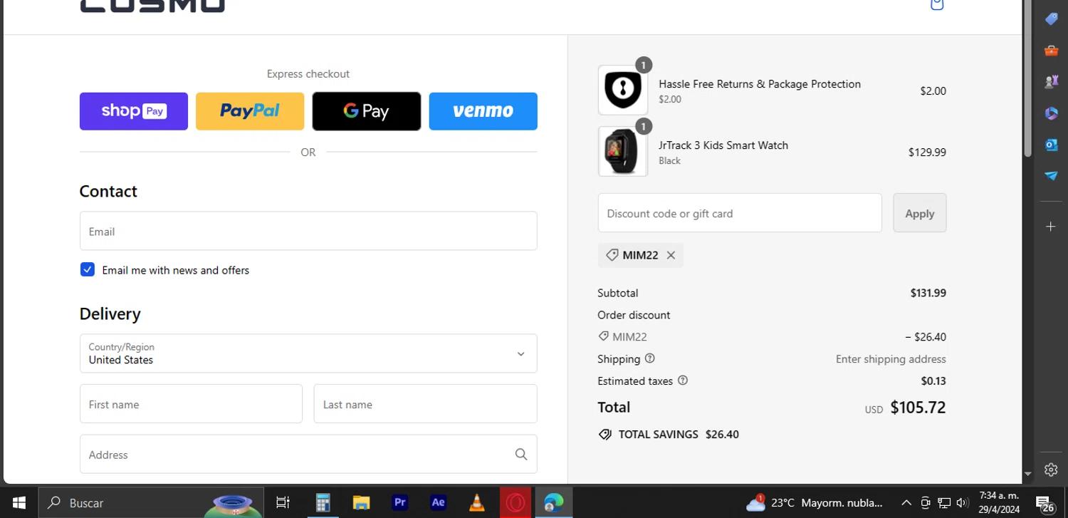 how to use COSMO coupons