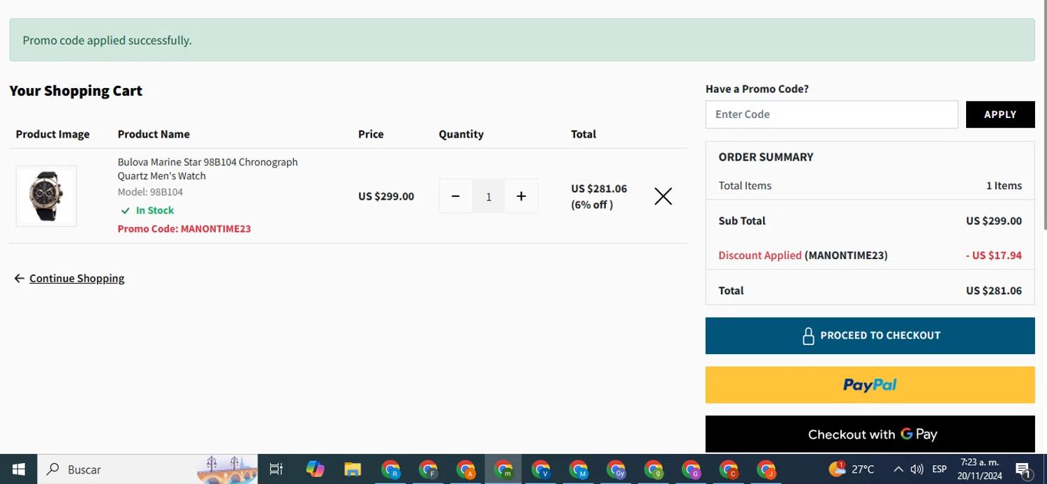 how to use Creation Watches coupons