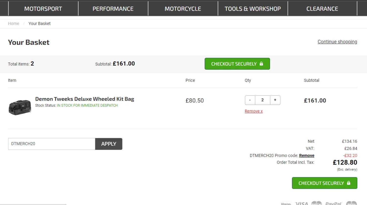 where to use Demon Tweeks promo code box