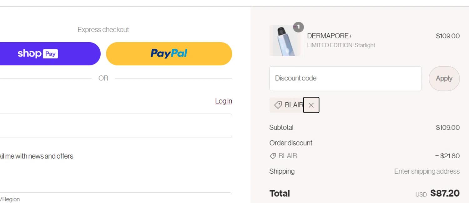 how to use Dermaflash coupons