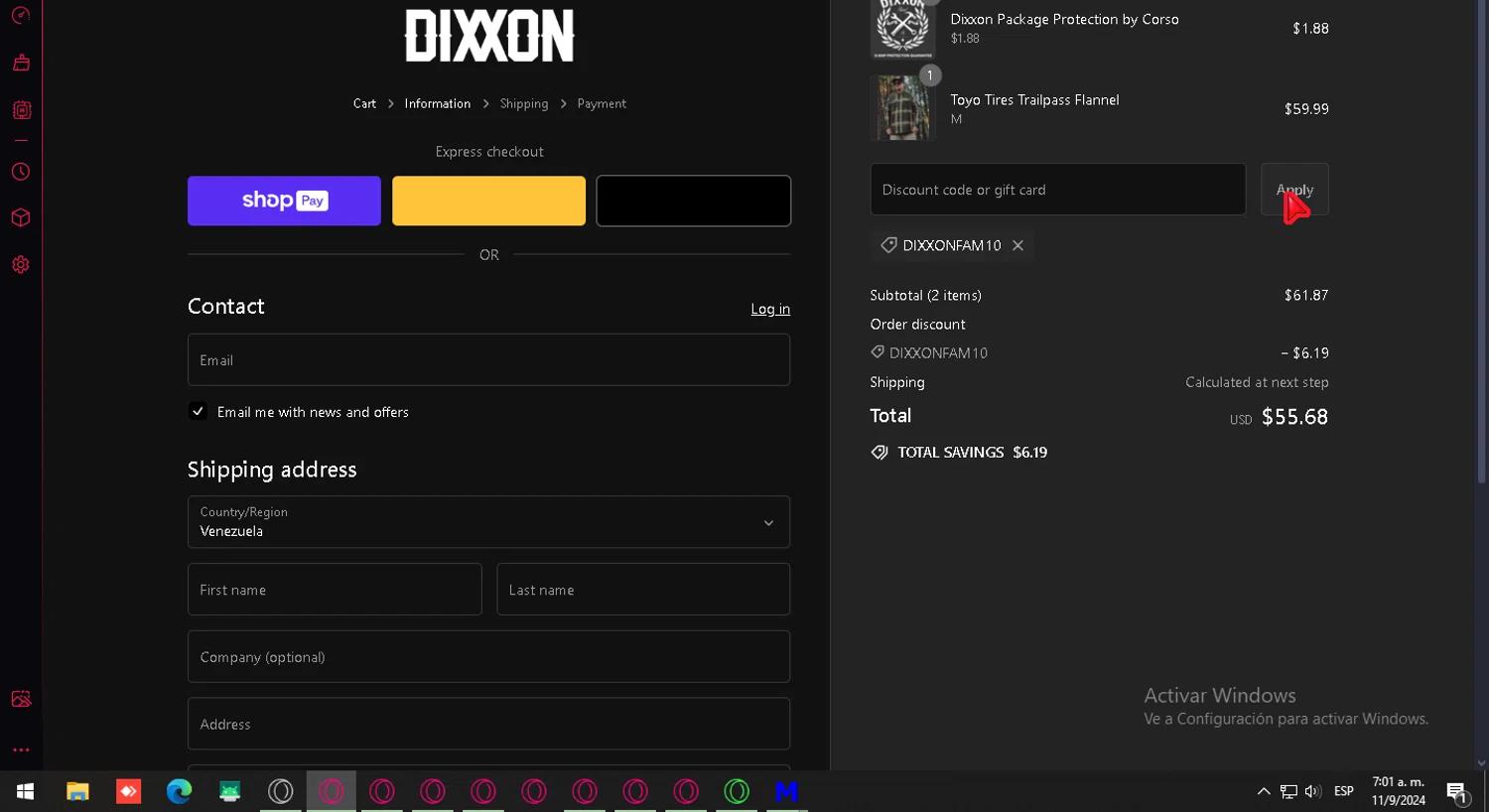 how to use Dixxon Flannel coupons