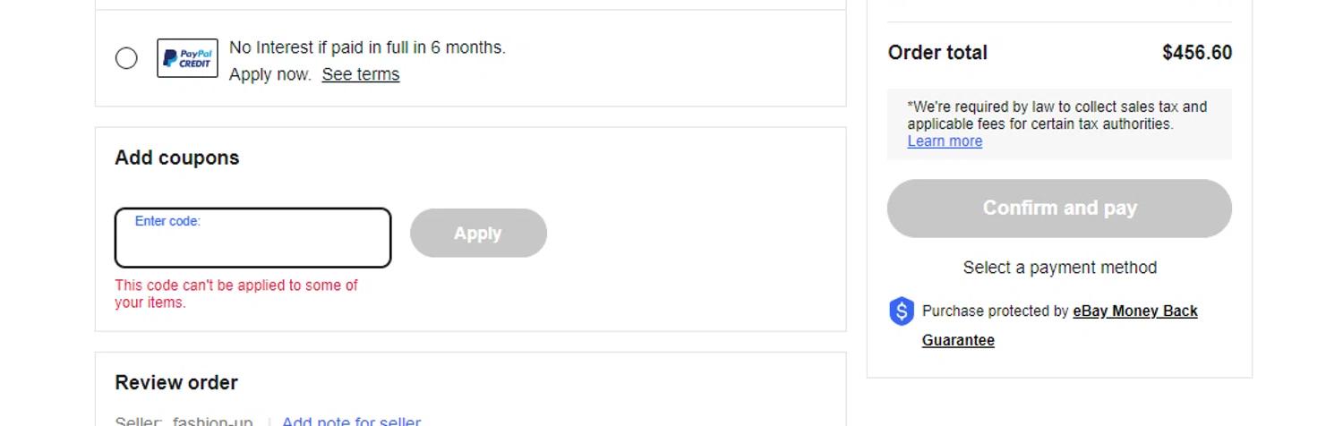 how to use Ebay coupons
