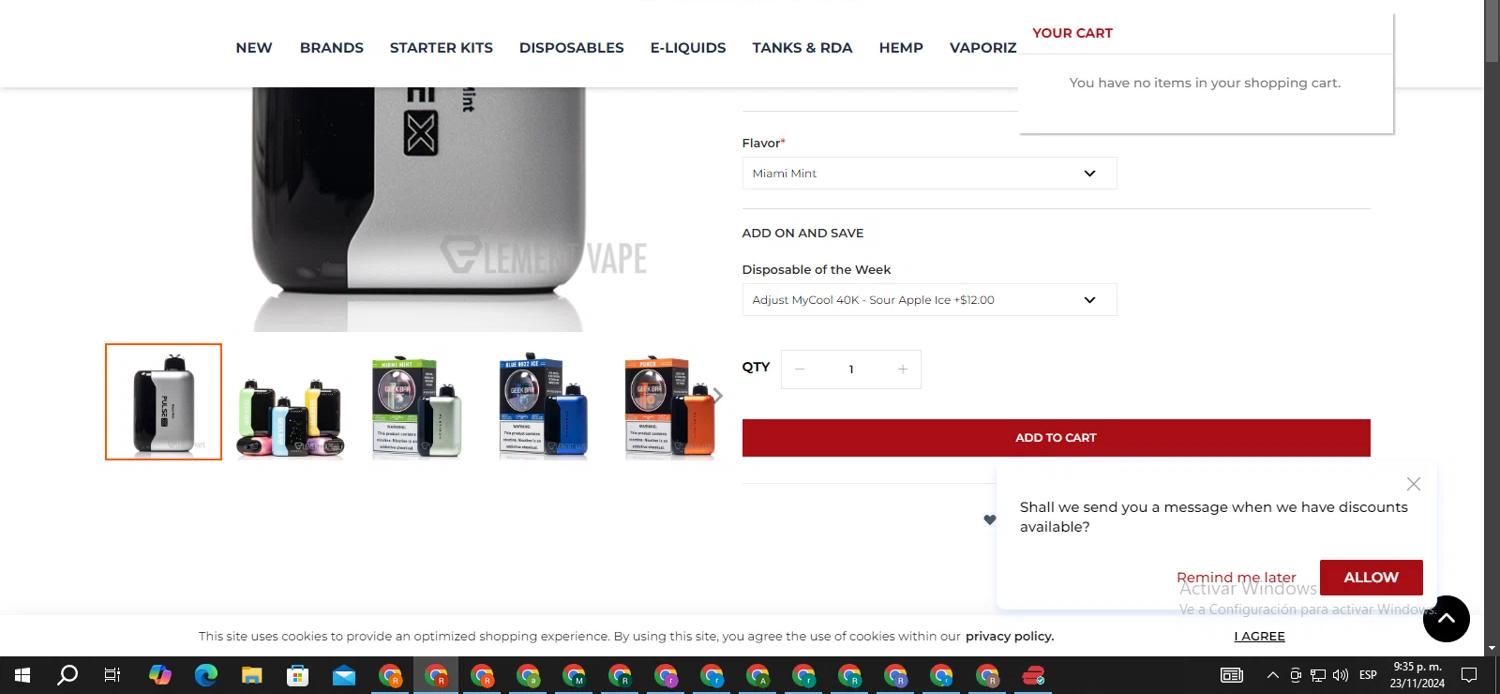 how to use Element Vape coupons