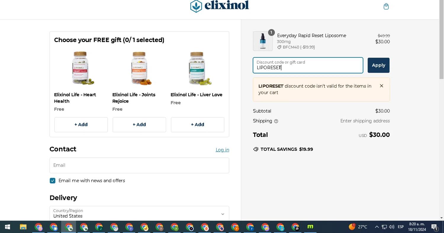 how to use Elixinol coupons