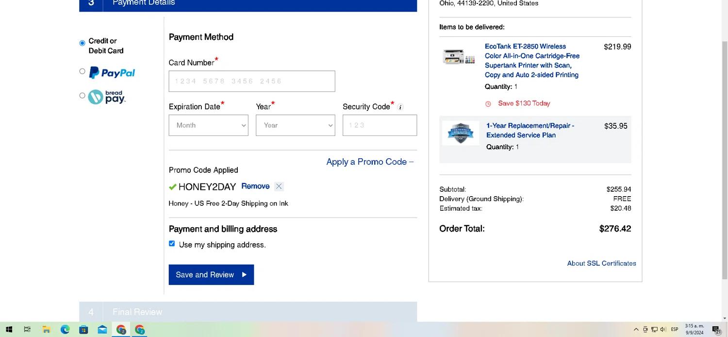 how to use Epson coupons
