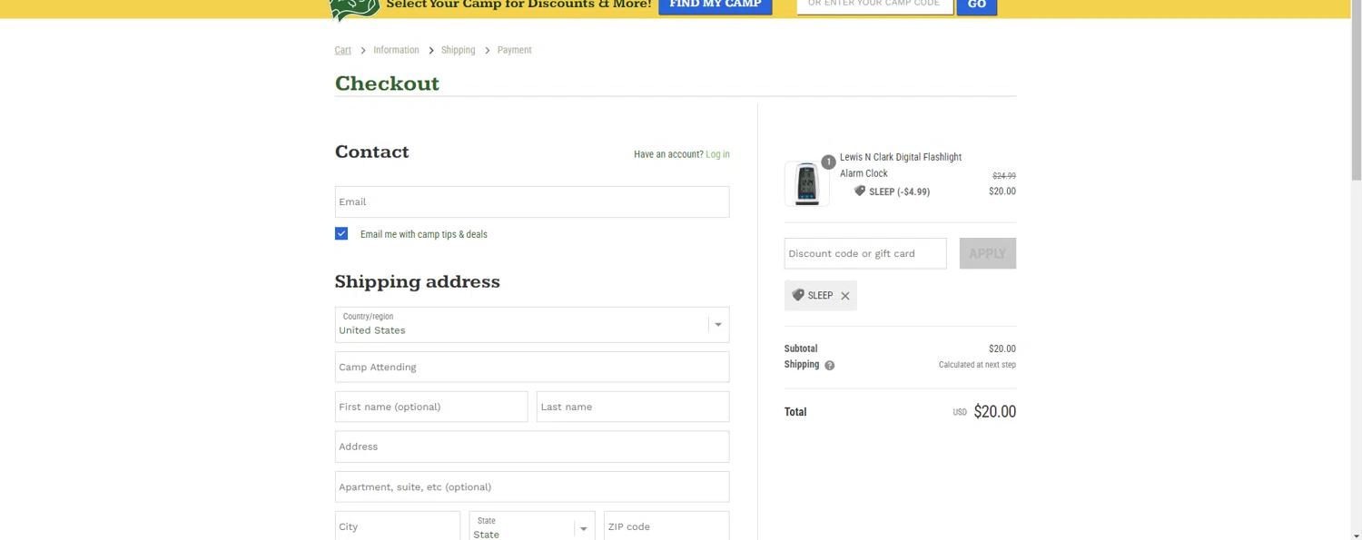 how to use Everything Summer Camp coupons