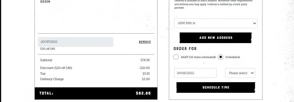 where to use Fleming's promo code box