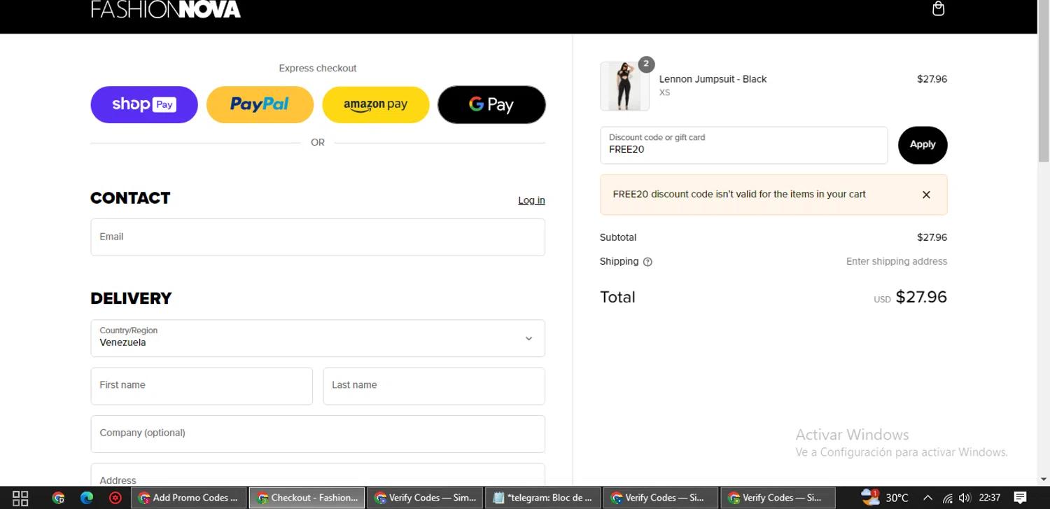 how to use Fashion Nova coupons