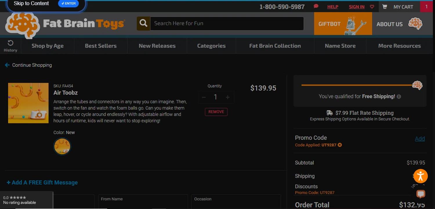 how to use Fat Brain Toys coupons
