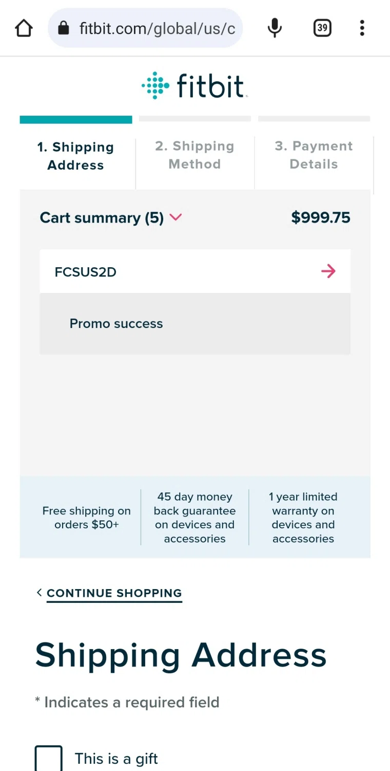 how to use Fitbit coupons