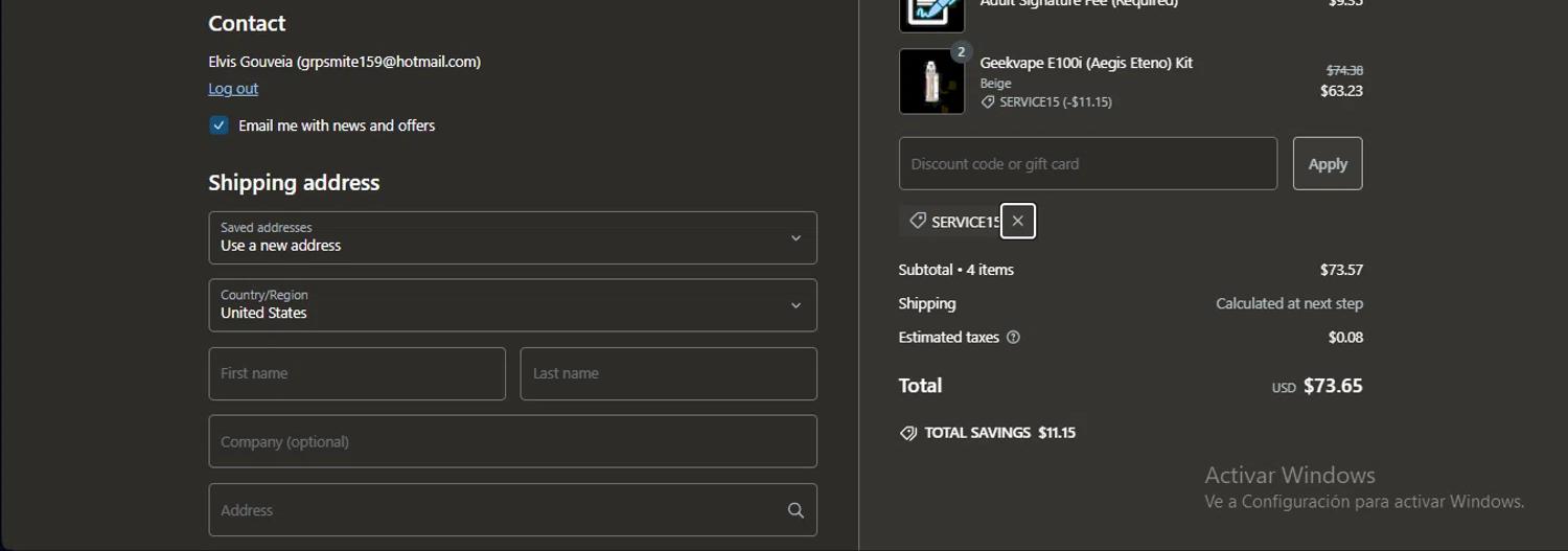 how to use Flawless Vape Shop coupons