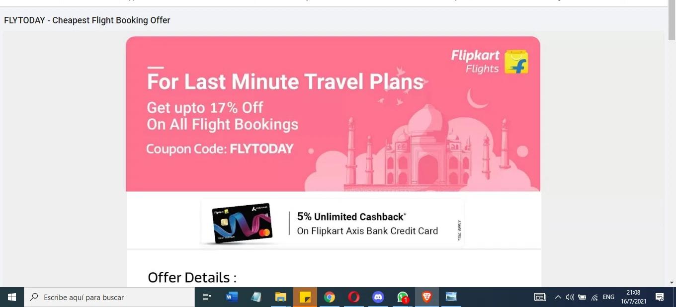 where to use Flipkart promo code box
