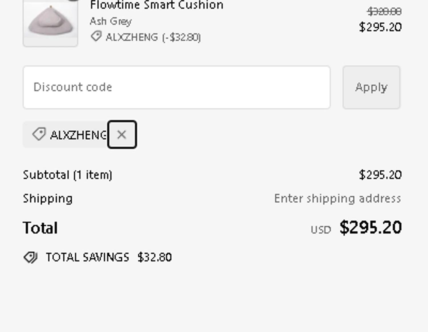 where to use Flowtime promo code box