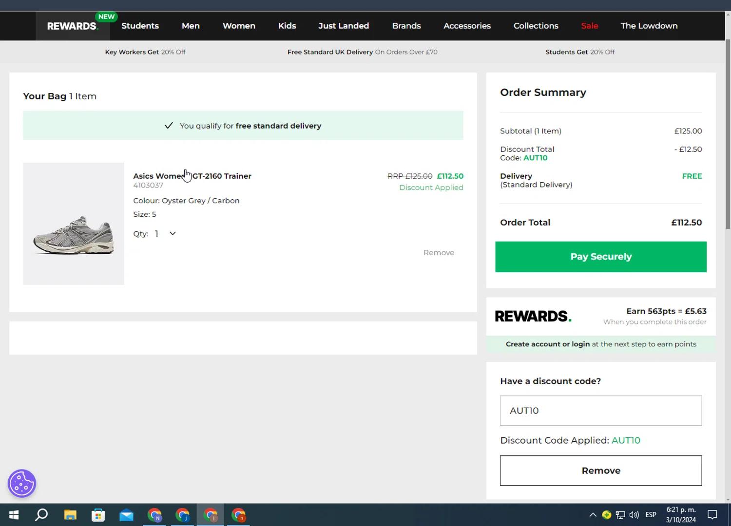 where to use Footasylum promo code box