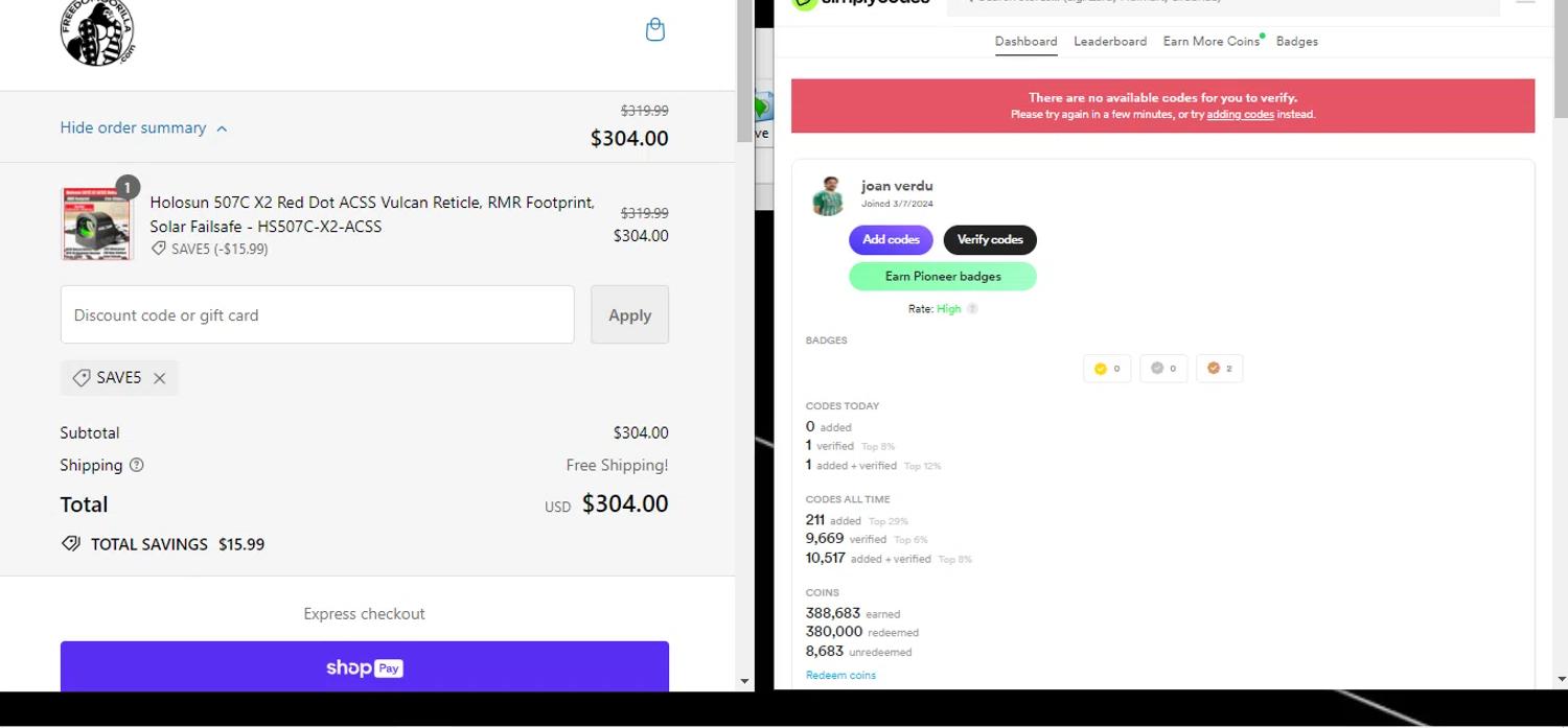 where to use Freedom Gorilla promo code box