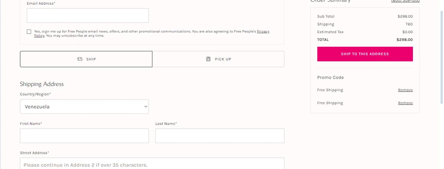 how to use Free People coupons