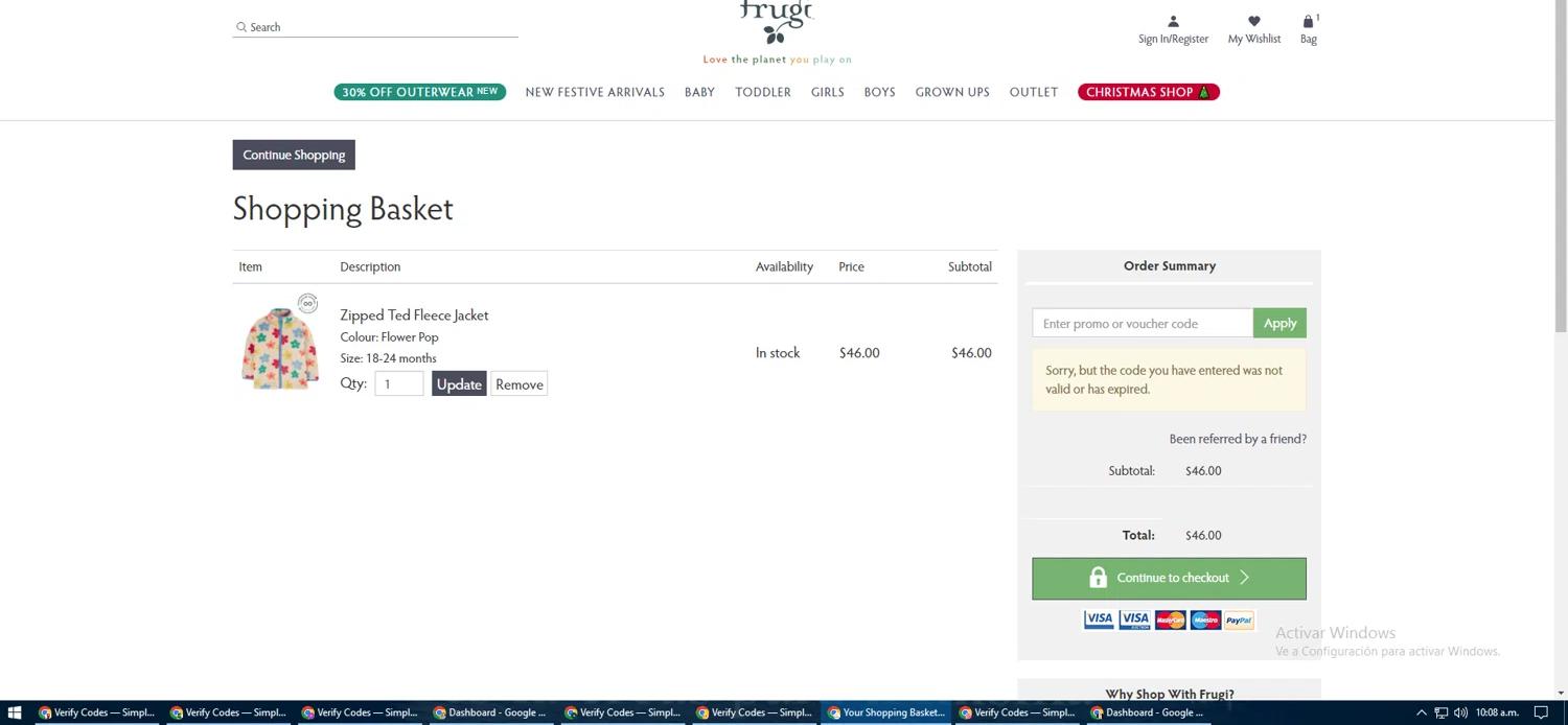 how to use Frugi coupons