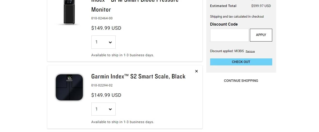 where to use Garmin promo code box