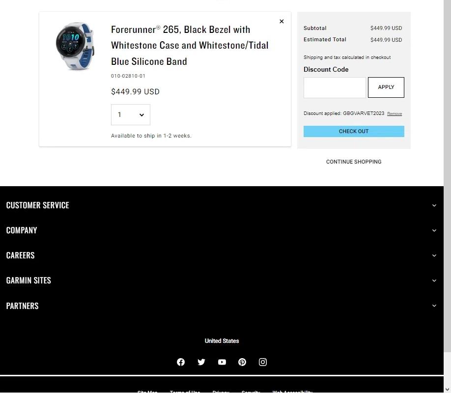how to use Garmin coupons