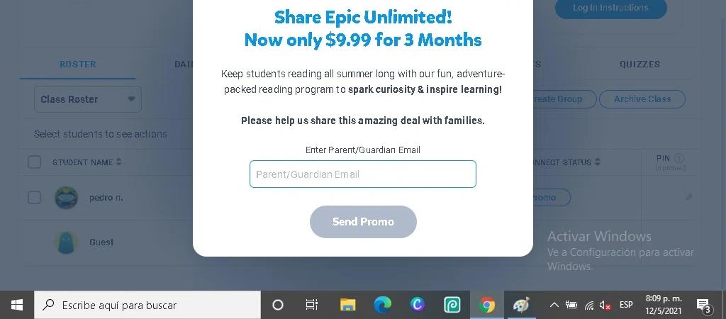 where to use Epic promo code box
